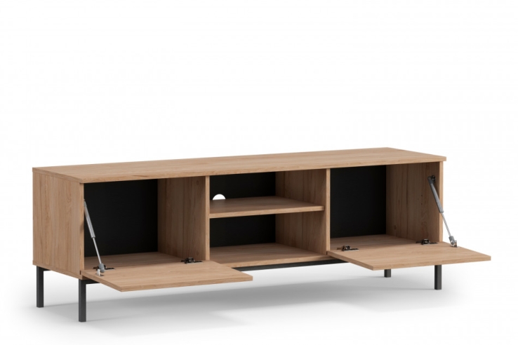 TV-Kommode ERISTO large Hickory-Holzoptik für Wohnzimmer | www.artigo.at